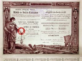 SA Turque des Mines de Balia-Karaidin, Constantinople - 1926