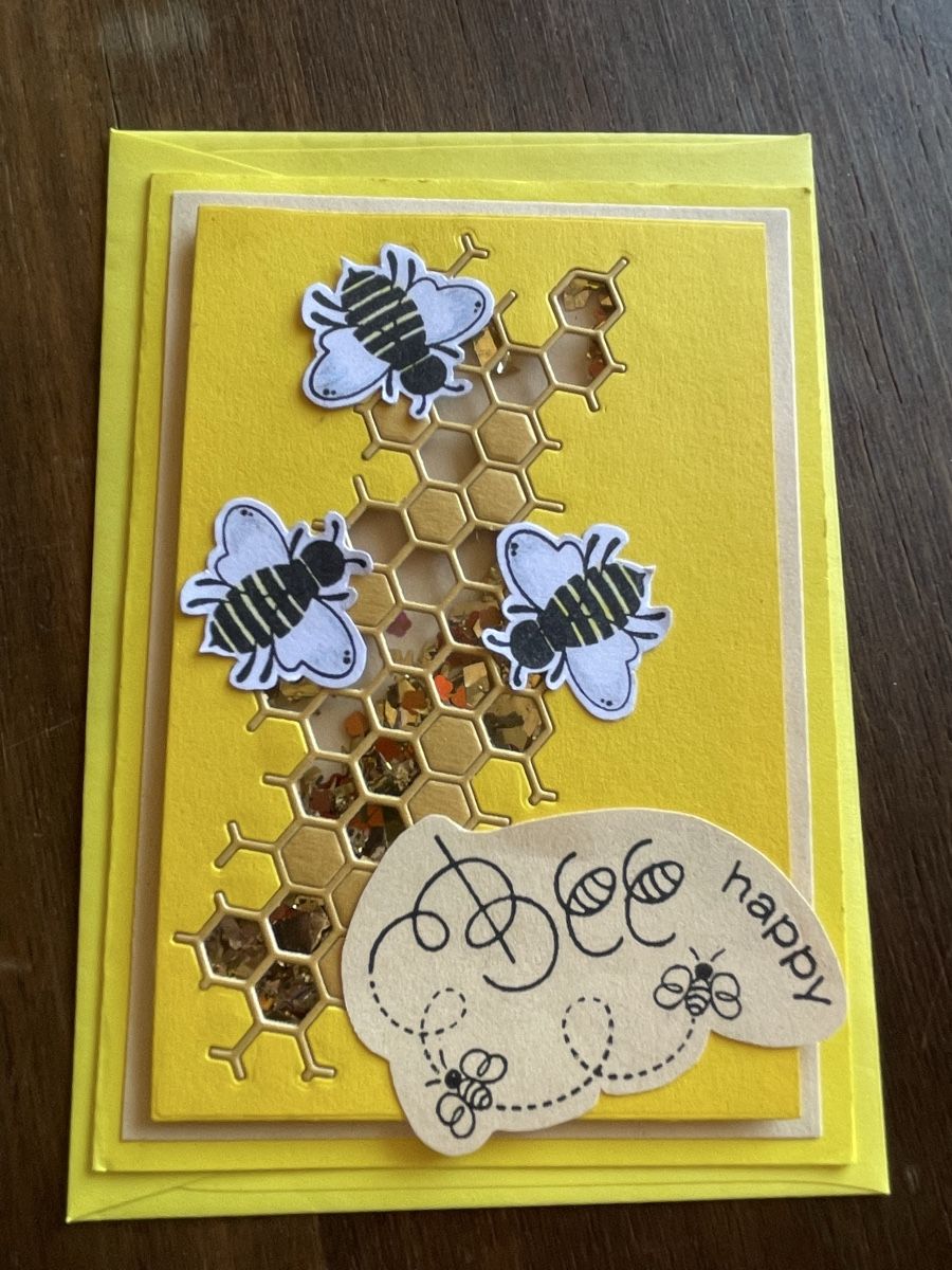 Karten: Grusskarte „Bee happy“ – Neu und originalverpackt aus Lanzenneunforn von elster95