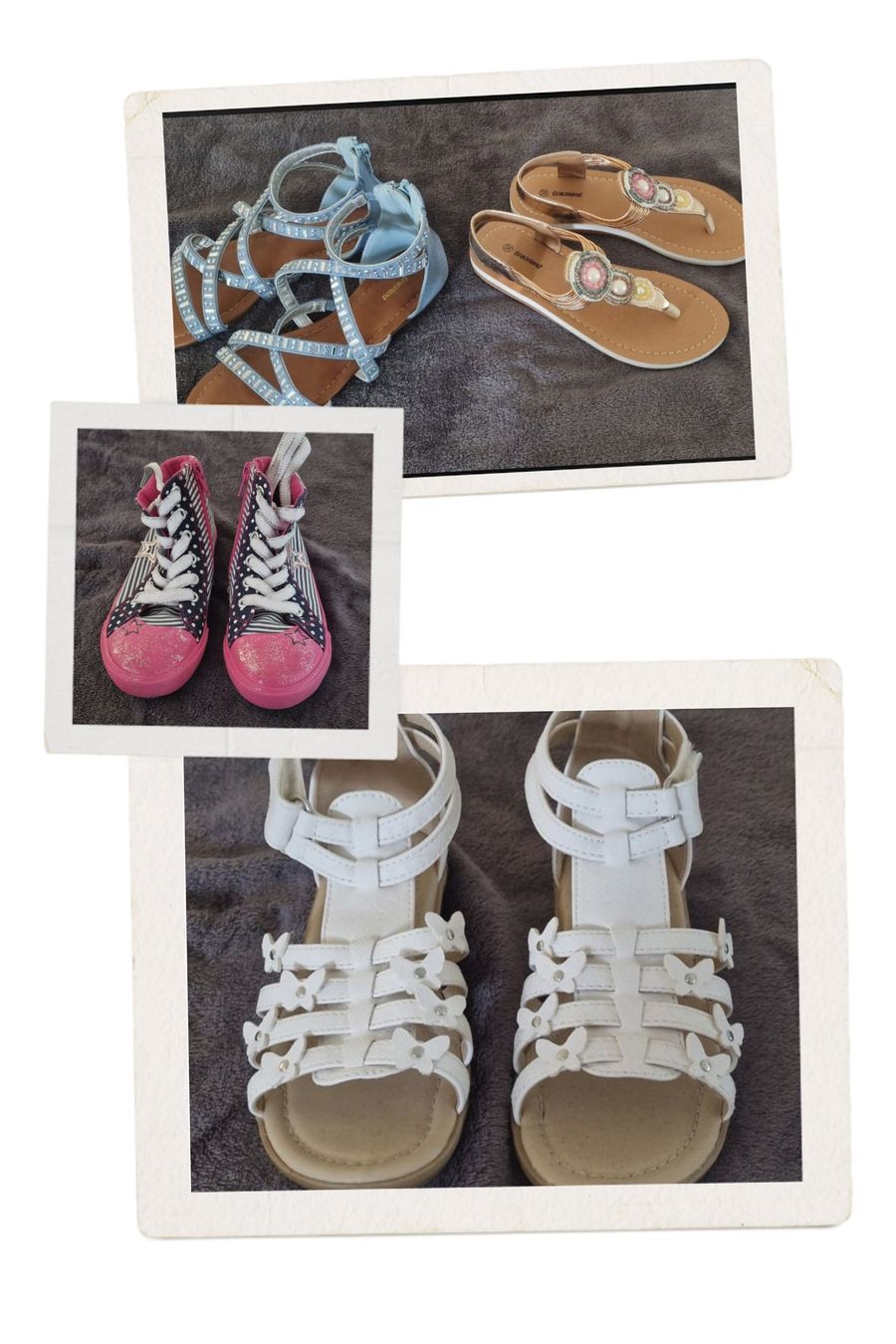 Scarpe per ragazze: Sommer-Schuhpaket Mädchen Gr: 29, 30/ 32 – Nuovo (secondo la descrizione) da Schalunen venduto da Frost8