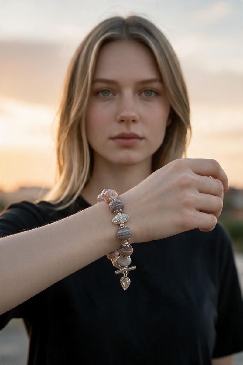 Armbänder & -reifen: Armband aus Botswana- Achat – Neu und originalverpackt aus Kriens von Hortensie6 5