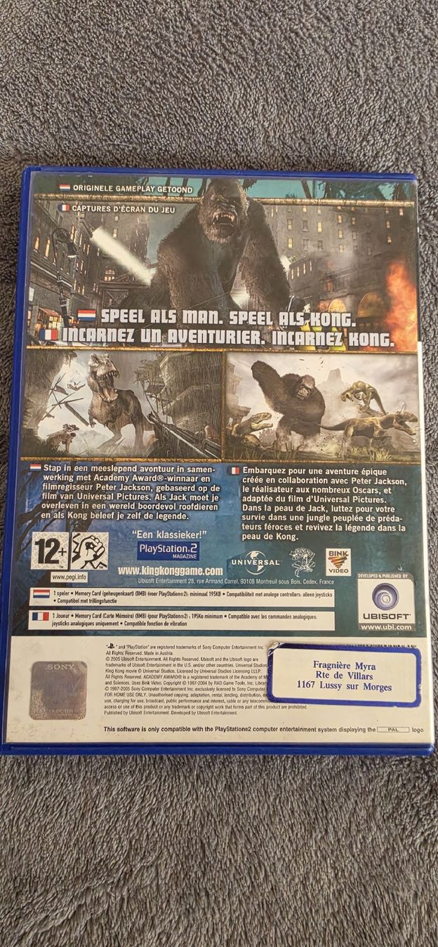 Jeux: Jeu Peter Jackson's King Kong PS2  – D'occasion à Mézières VD par Grymmjow1904 1
