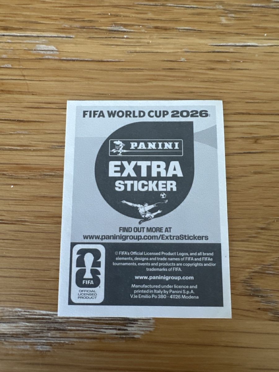 Panini Carte collezionabili: Panini Extra Sticker Jérémy Doku World Cup 2026 Basic – Nuovo e nell'imballaggio originale da Grandson venduto da Carpal 1