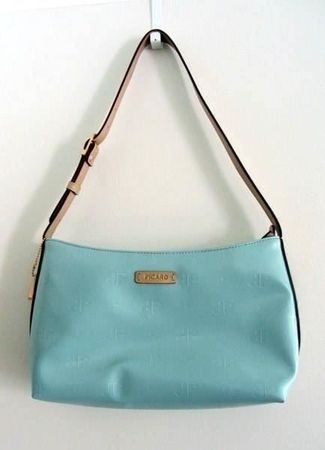 PICARD - Handtasche Monogramm hellblau