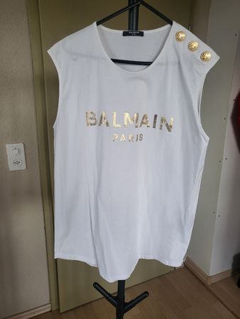 Balmain Paris white T-shirt,  Size L