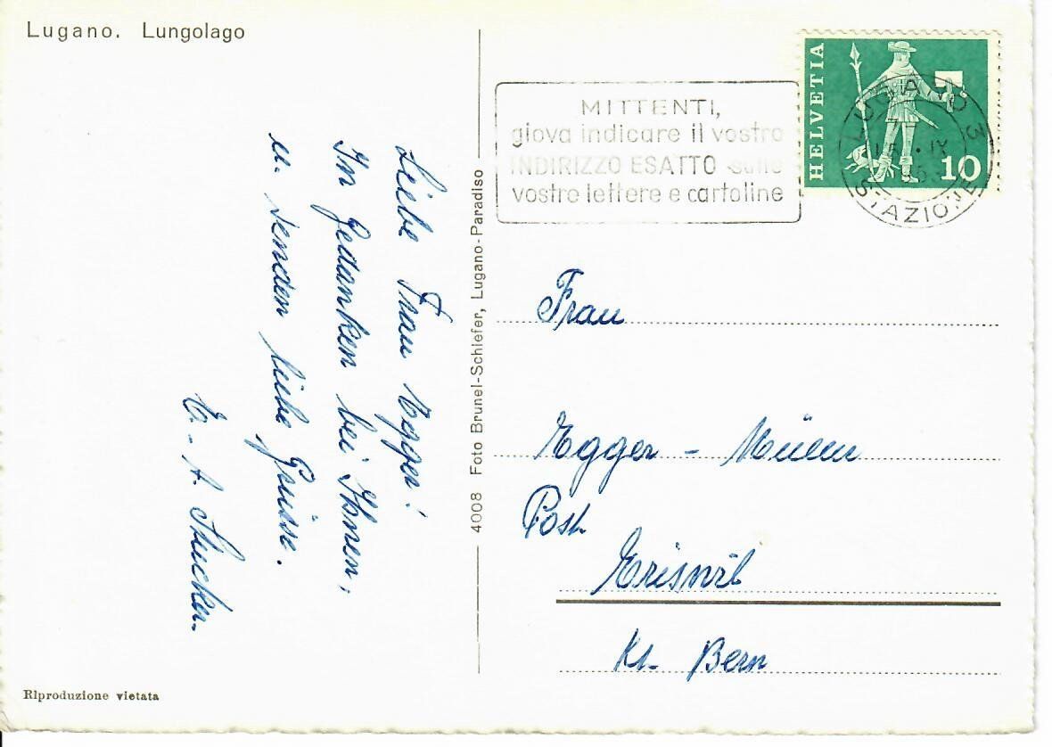Cartes postales: Lugano – D'occasion à Hochdorf par Ziegel-16 1