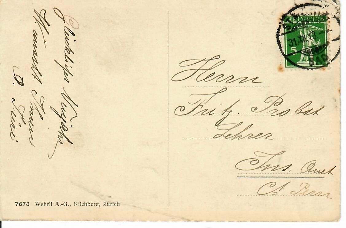 Cartes postales: St. Moritz 1913 – D'occasion à Hochdorf par Ziegel-16 1