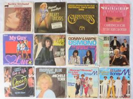 12 VINYL SINGLES, DIVERSE SCHLAGER, POP