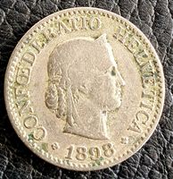 10 Rp.1898 offene 9 in Jahreszahl