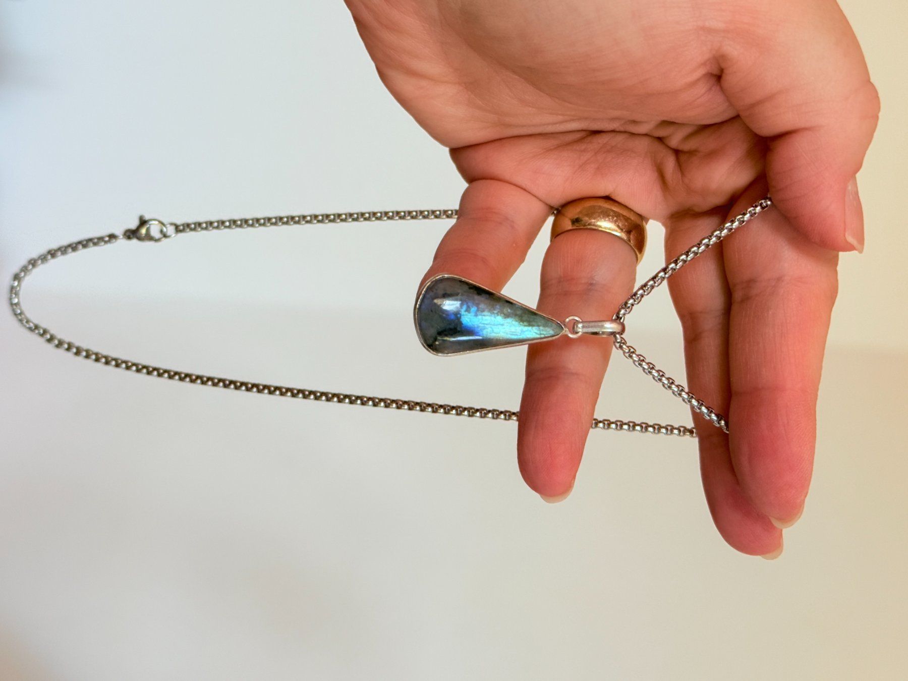 Ketten: Collier labradorite, élégant et tendance ✨ – Neu und originalverpackt aus Genève von AWWA 6