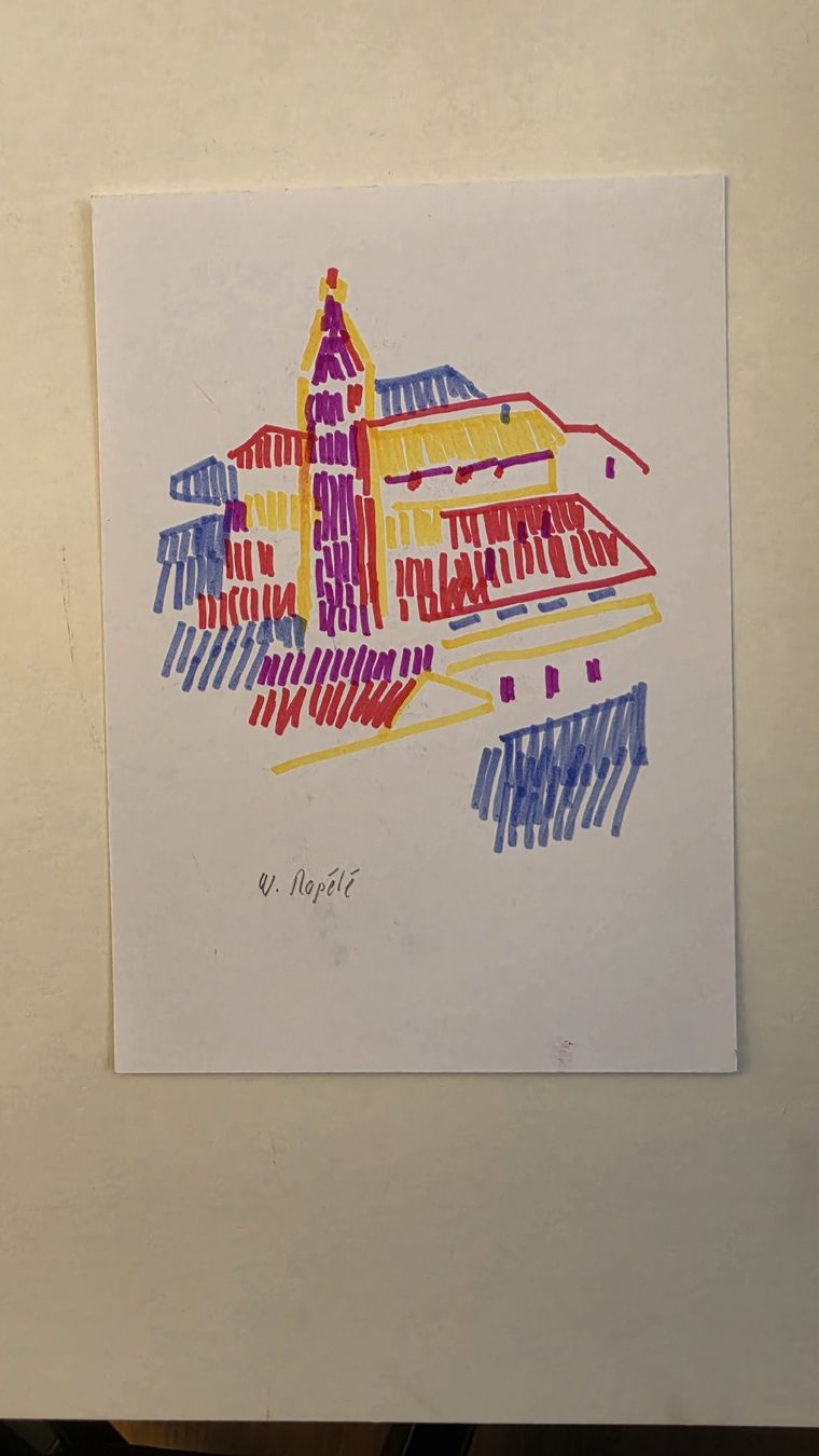 Dipinti: Walter Ropélé Original Buntstift/Papier 20x15cm handsign. – Usato da Emmenbrücke venduto da Kunstankaufverkauf 1