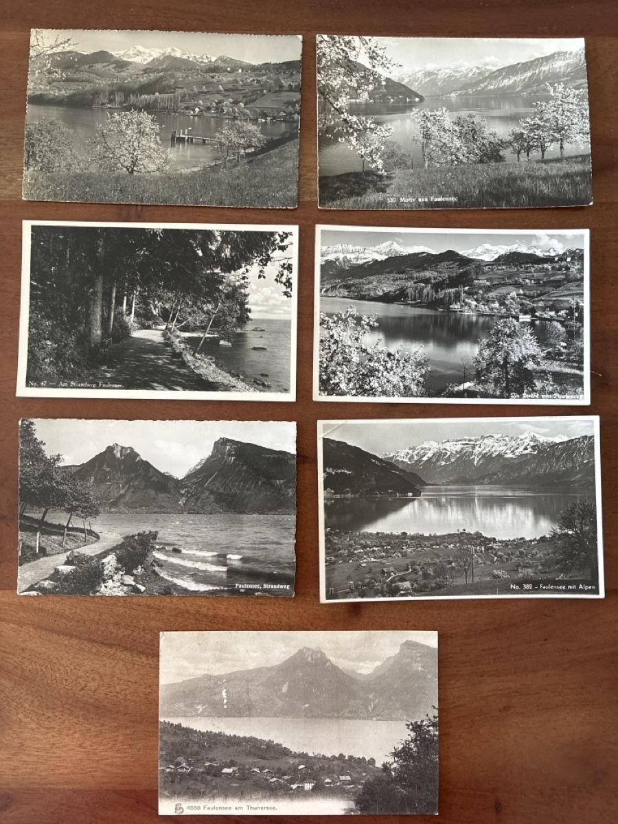 Cartes postales: 15 Ansichtskarten Schweiz von Faulensee BE – D'occasion à Oftringen par Cla.vD.74 2