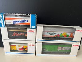 5 Märklin Güterwagen HO WS
