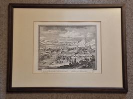 Gravure - ancienne vue sur Genève