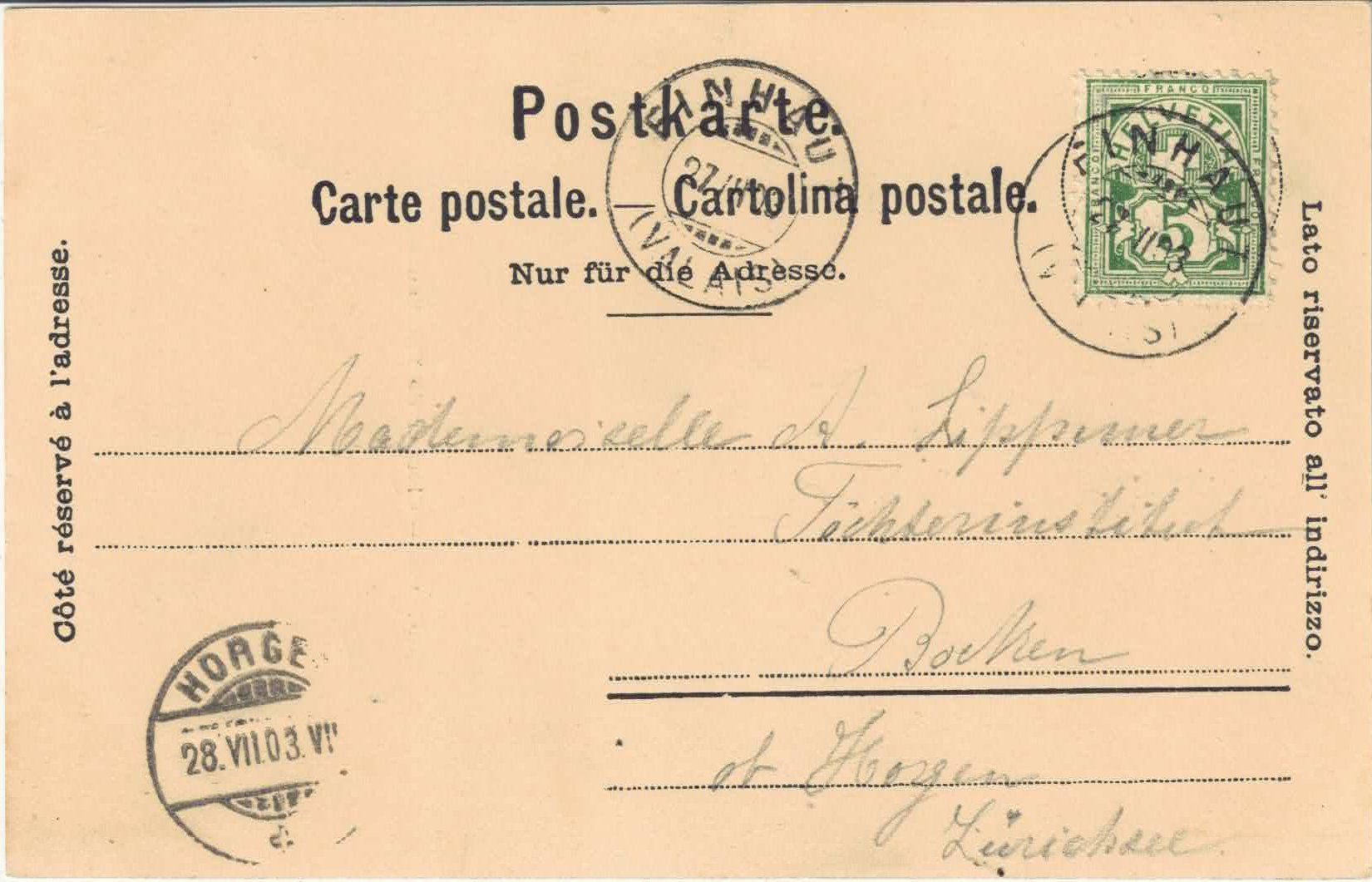 Cartes postales: Clocher de Finhaut – D'occasion à Ettingen par Kartenplanet 1