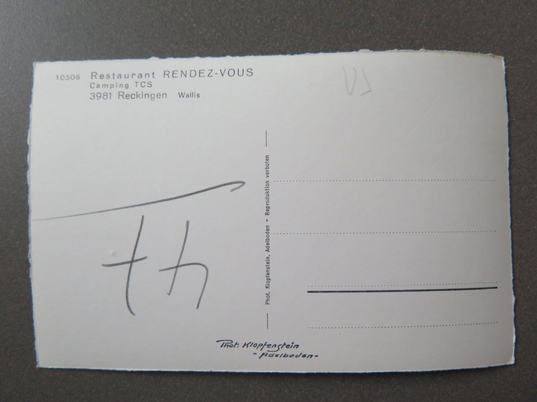Cartoline postali: RECKINGEN - CAMPING TCS - RESTAURANT RENDEZ-VOUS – Usato da Wittenbach venduto da lipasal 1