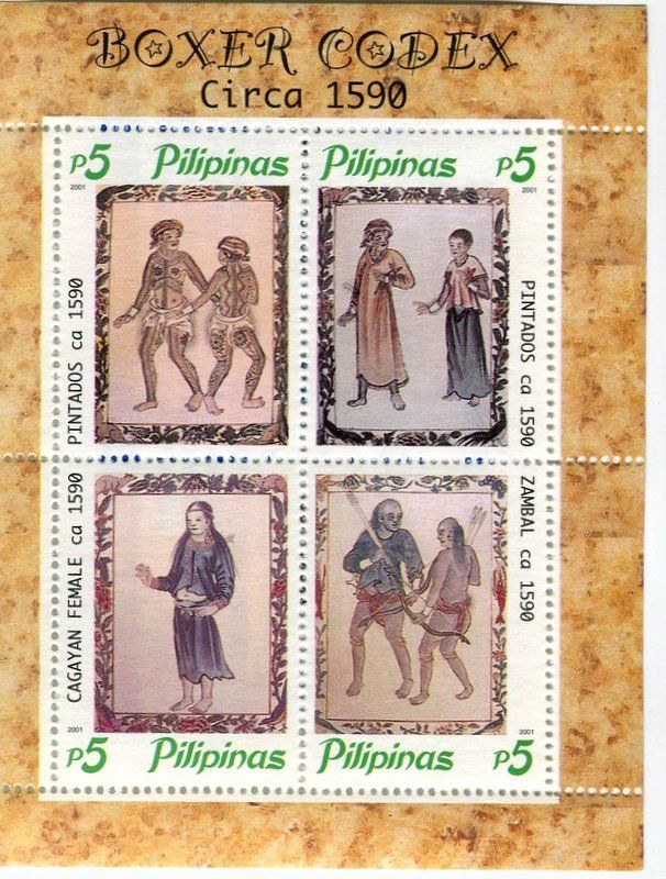 Tous les timbres: Block "Boxer Codex". Philippinen – Neuf avec emballage d'origine à Basel par Butsch5