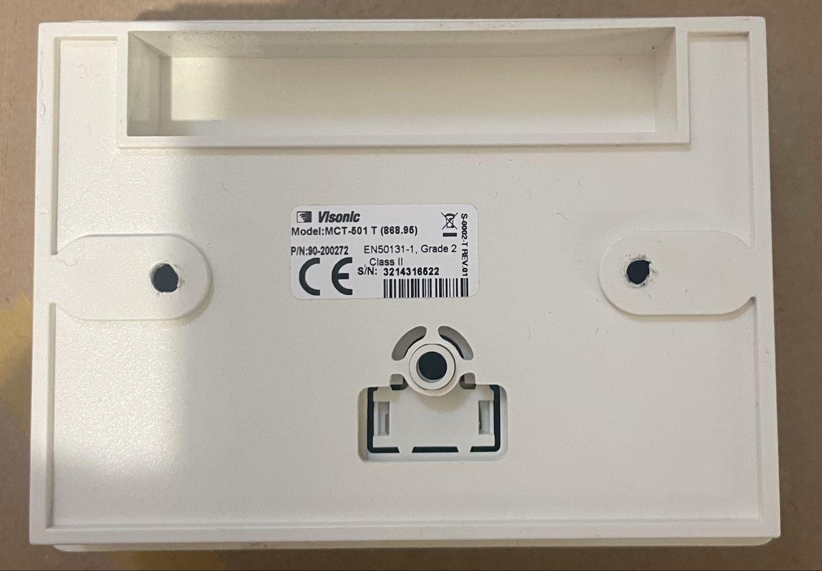 Alarmanlagen: Visonic MCT-501 Funk-Glasbruchmelder – Gebraucht aus Arcegno von Fmswitzerland 1