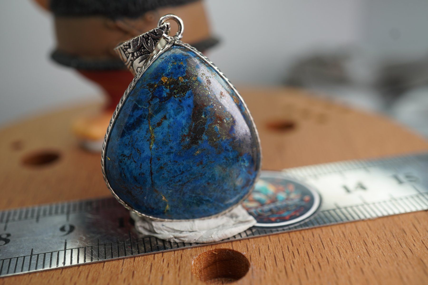 Mineralien & Heilsteine: Azurit Blau            Anhänger  Räumung – Neu und originalverpackt aus Eschenbach SG von topstone 3