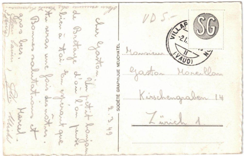 Cartoline postali: Villars - Col de Bretaye mit Charmossaire + Funispur – Usato da Binningen venduto da Mountainrider 1