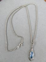 Antiker Anhänger Silber 835er mit Blautopas