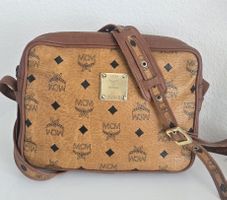 MCM Vintage Crossbody Tasche Cognac Canvas