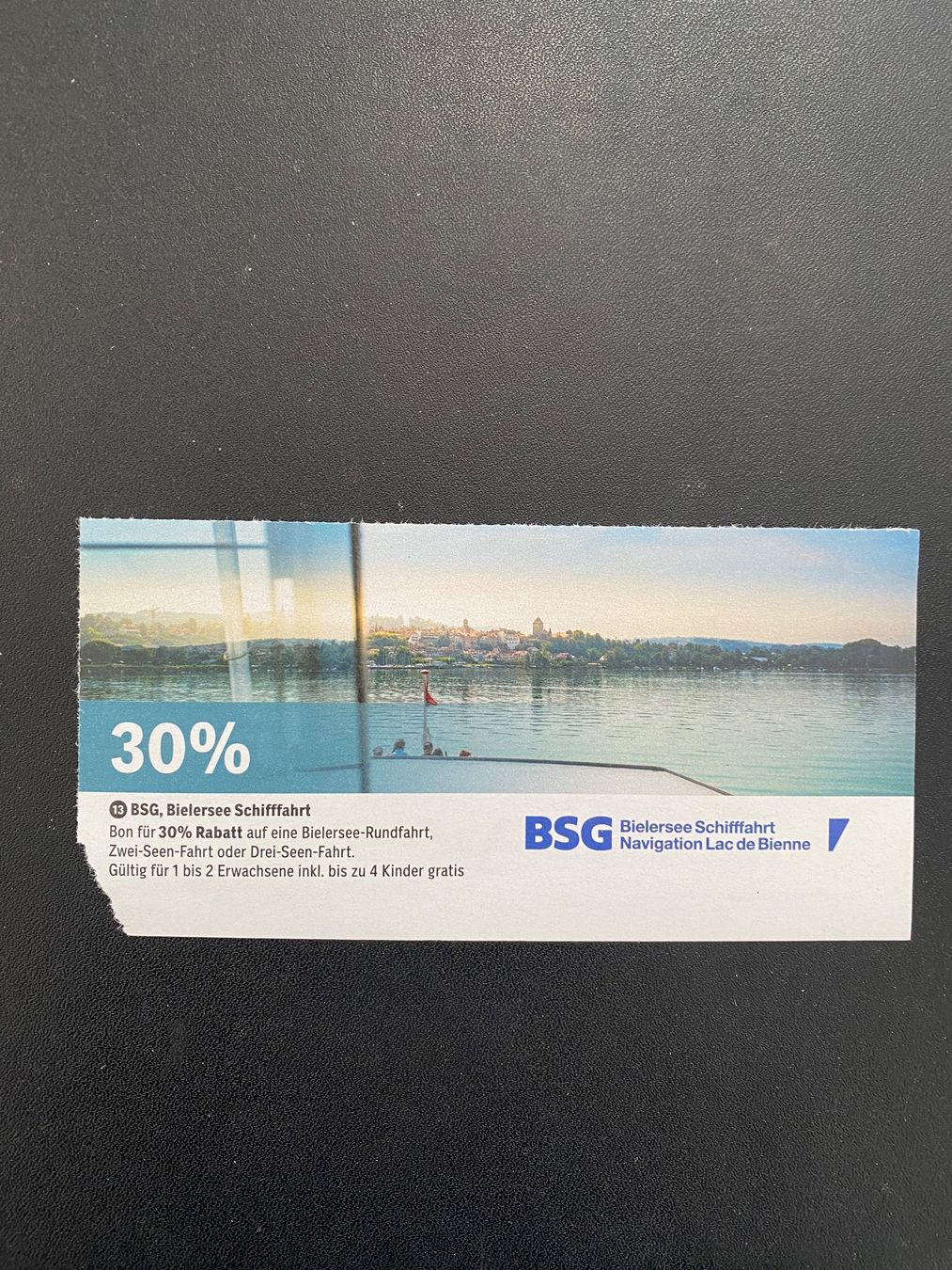 Gutscheine: BSG, Bielersee Schifffahrt / 30 %Rabatt – Neu (gemäss Beschreibung) aus Uetliburg SG von GK2004
