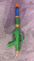 Water gun plastic green blue orange used condition