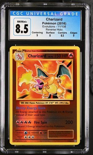 Charizard 11/108 ENG CGC 8.5 NM/MT+ (Neu (gemäss Beschreibung)) in ...