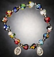📿Spirituelles Rosenkranz Armband mit heiligen Medaillen🌟💫