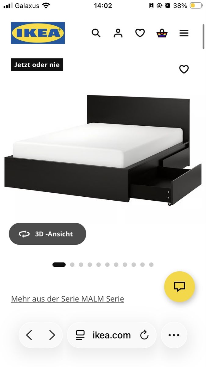 Ikea Letti: IKEA MALM Bett mit Schubladen 160x200 – Usato da Zürich venduto da Ch_x12 1