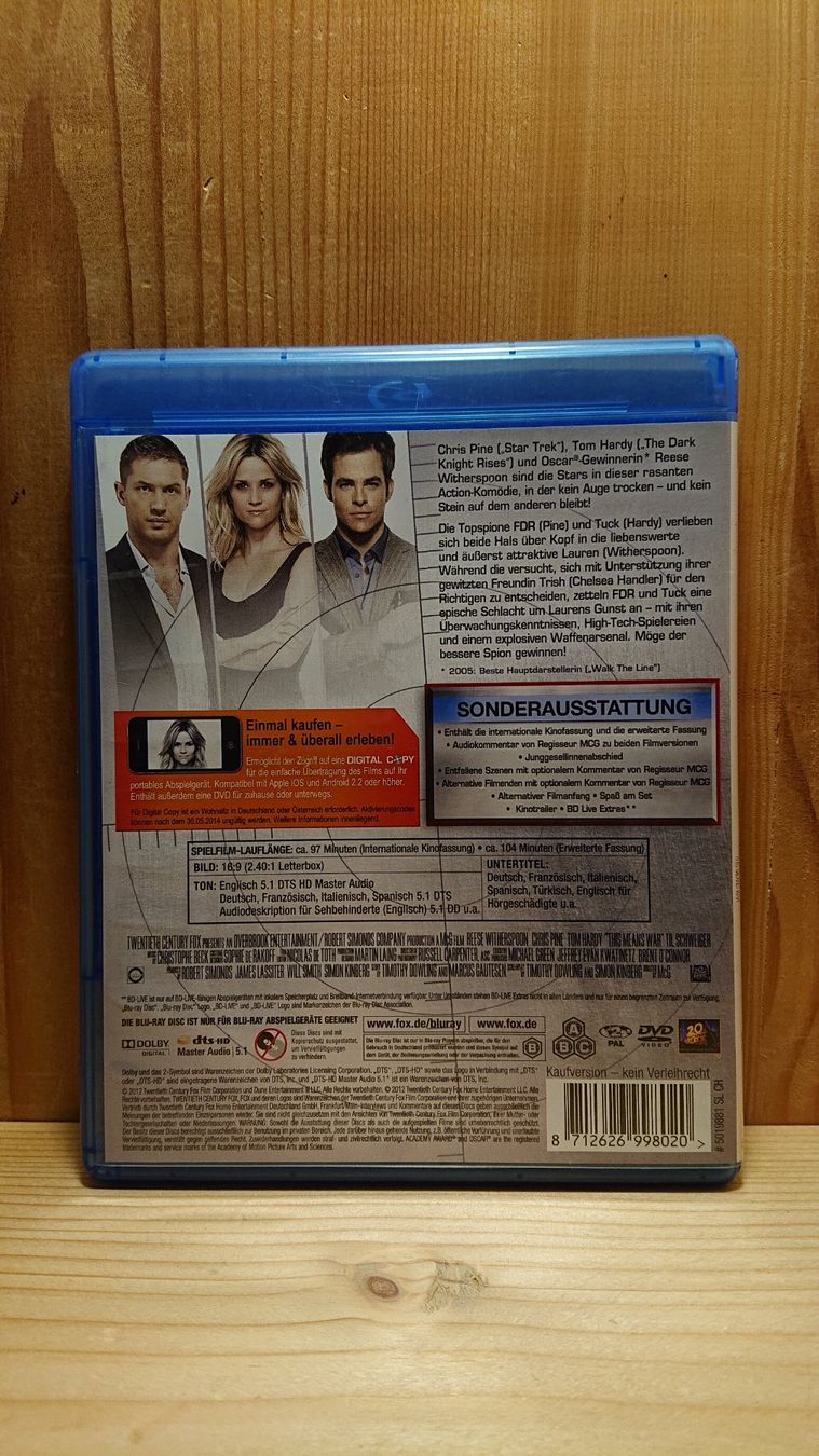 Tutti i DVDs: DAS GIBT ÄRGER Blu-Ray mit Reese Witherspoon – Usato da Wilderswil venduto da Exebub 1