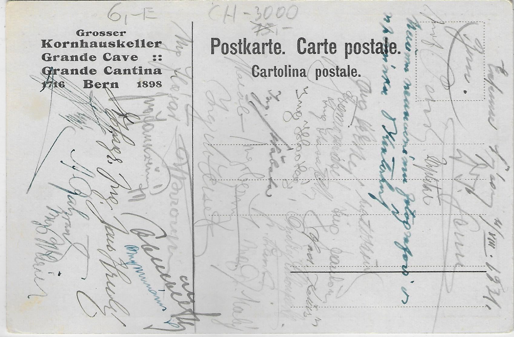 Cartes postales: Bern - Kornhauskeller – D'occasion à Ettingen par Kartenplanet 1