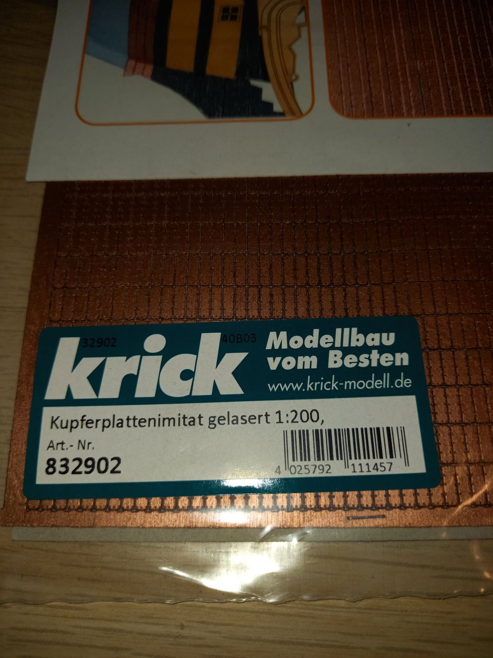 Modellbausätze & Standmodelle: Kupferplattenimitat gelaesert 1:200 – Neu und originalverpackt aus Luzern von titanic68 3