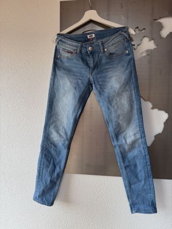 Tommy Jeans Damen Hose, Gr. 28/30, hellblau, Top Zustand!