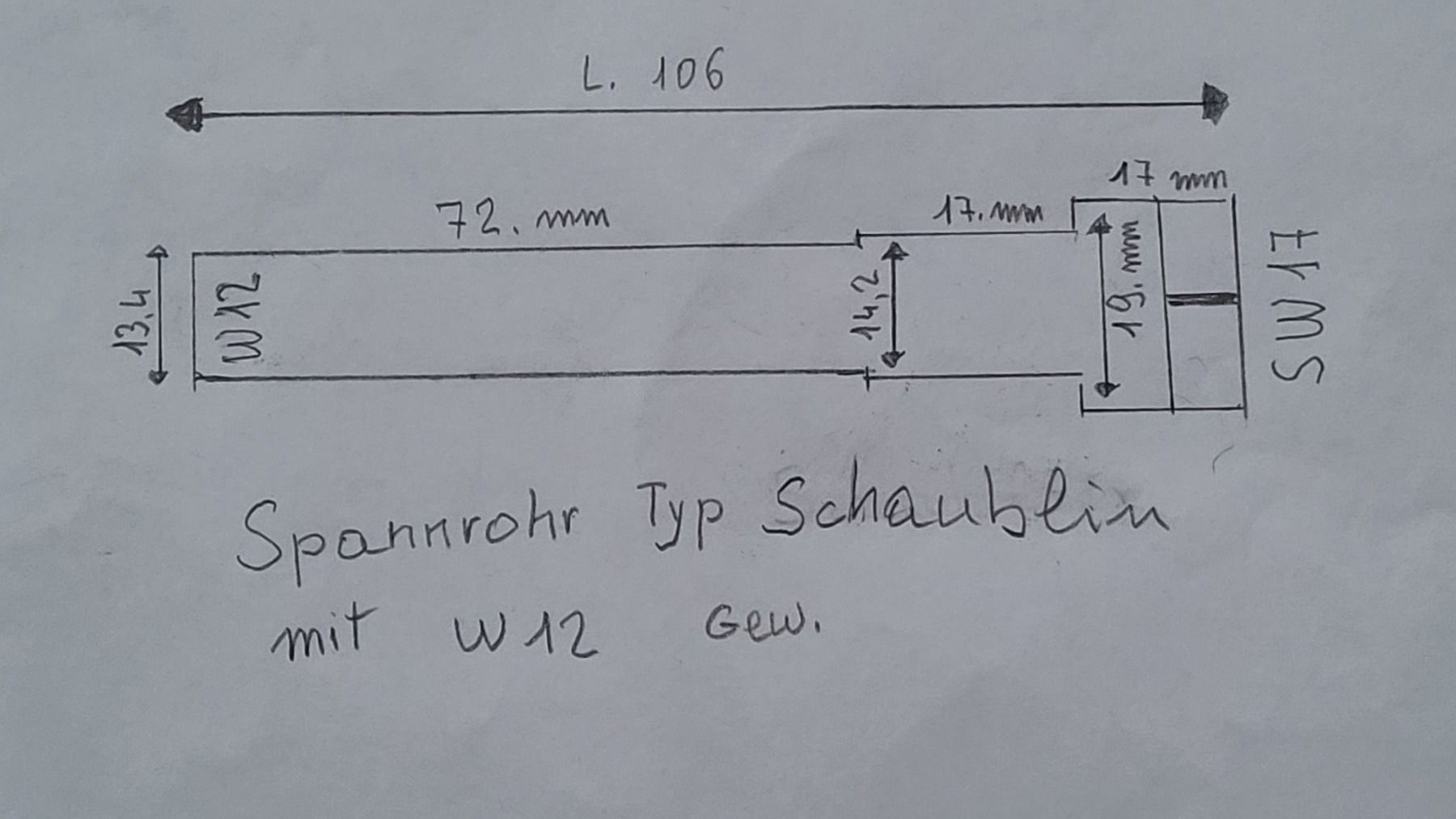 Tutti gli attrezzi: Schaublin W12 Spannrohr – Nuovo (secondo la descrizione) da Wettingen venduto da ac48 2