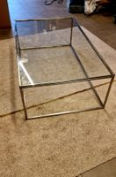 Couchtisch / Wohnzimmer tisch Glas / Edelstahl. Gute Zustand