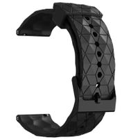 22mm Silikon Rubber Uhrenband schwarz, watchstrap