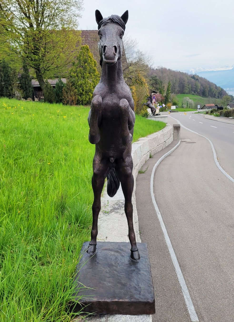 Skulpturen & Statuen: Bronzeskulptur 'Springendes Pferd' – Neu (gemäss Beschreibung) aus Stäfa von Satinoir 2