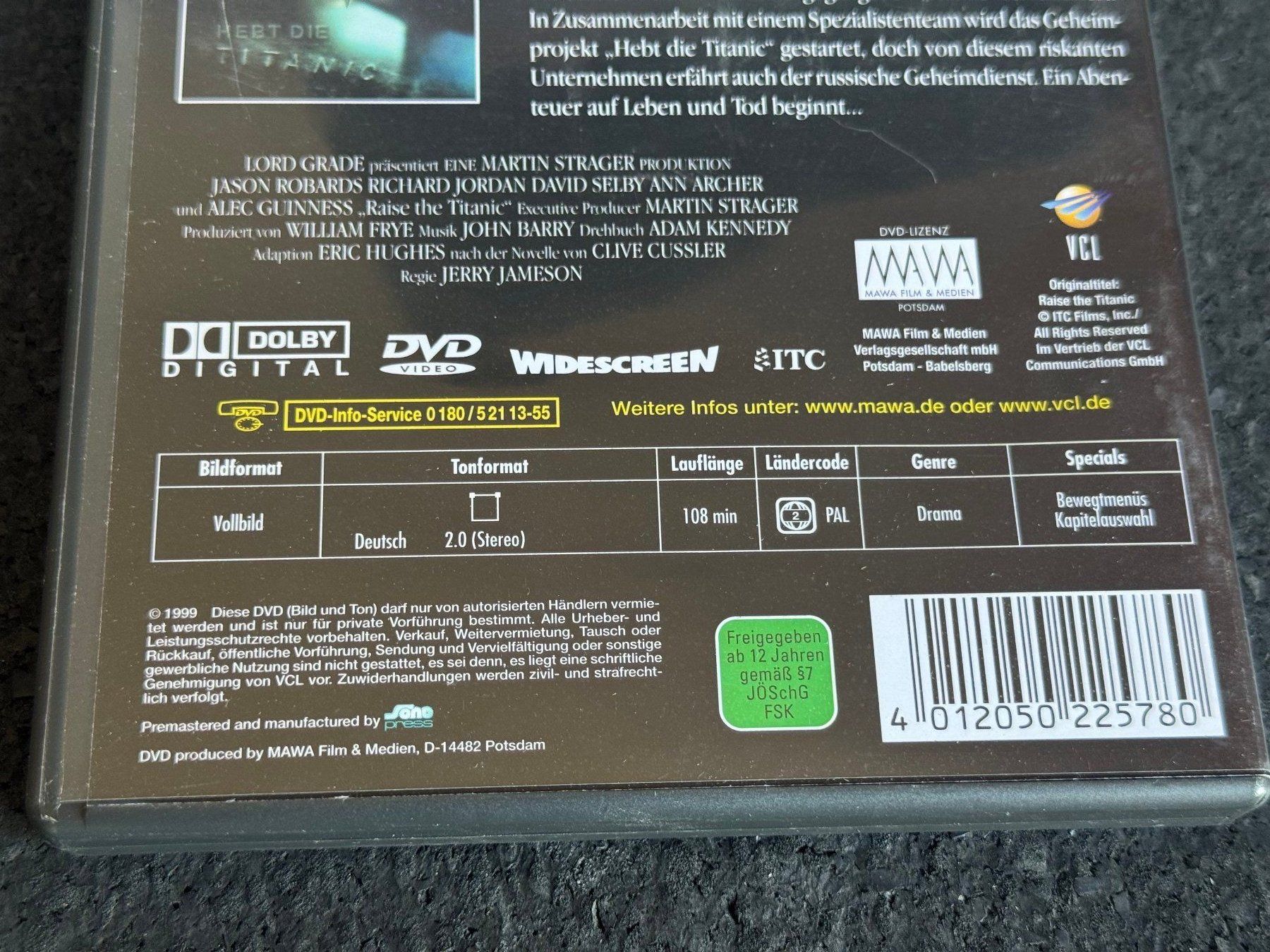 Tutti i DVDs: Hebt die Titanic DVD DE – Usato da Fribourg venduto da tschjoly 3
