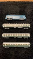 SNCF Zug-Set, Lok & 3 Wagen, 2mot. Spur O, Top Zustand