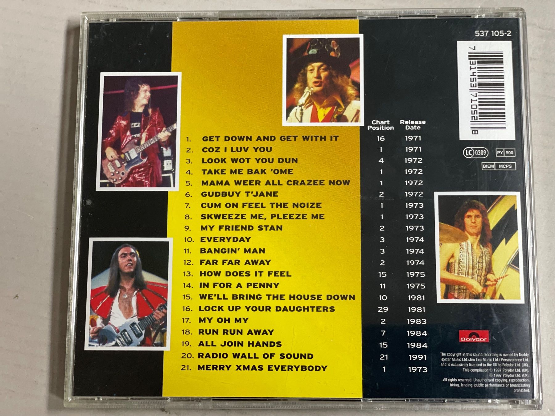 CD: Slade-Greatest Hits - Glam - Top – Usato da Muri b. Bern venduto da AdidasCollector 1