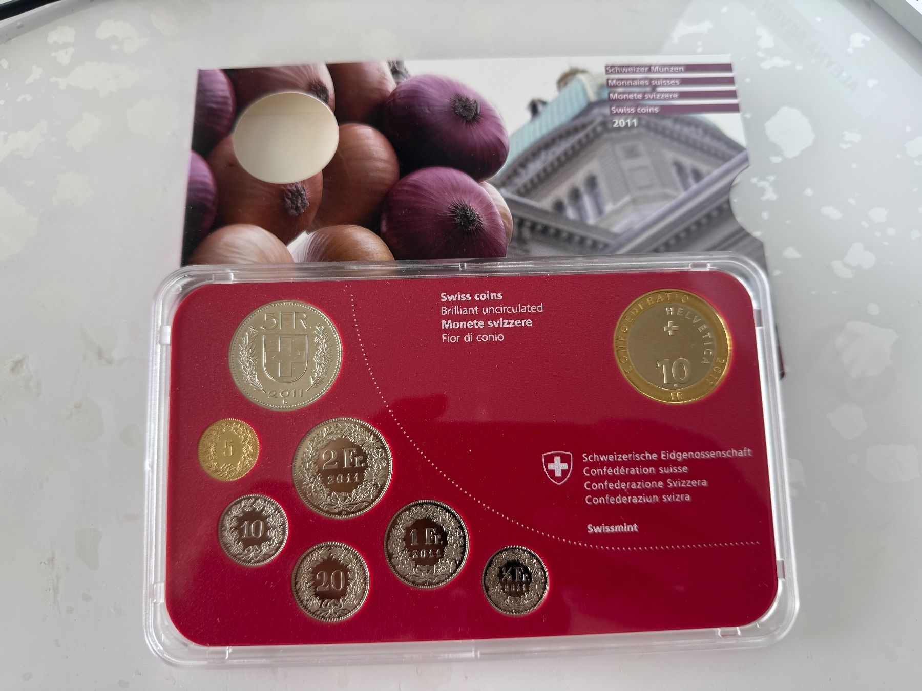 Tutti le monete: Schweizer Münzsatz 2011  Stempelglanz – Nuovo (secondo la descrizione) da Wallisellen venduto da SWISS_SILVER1 2