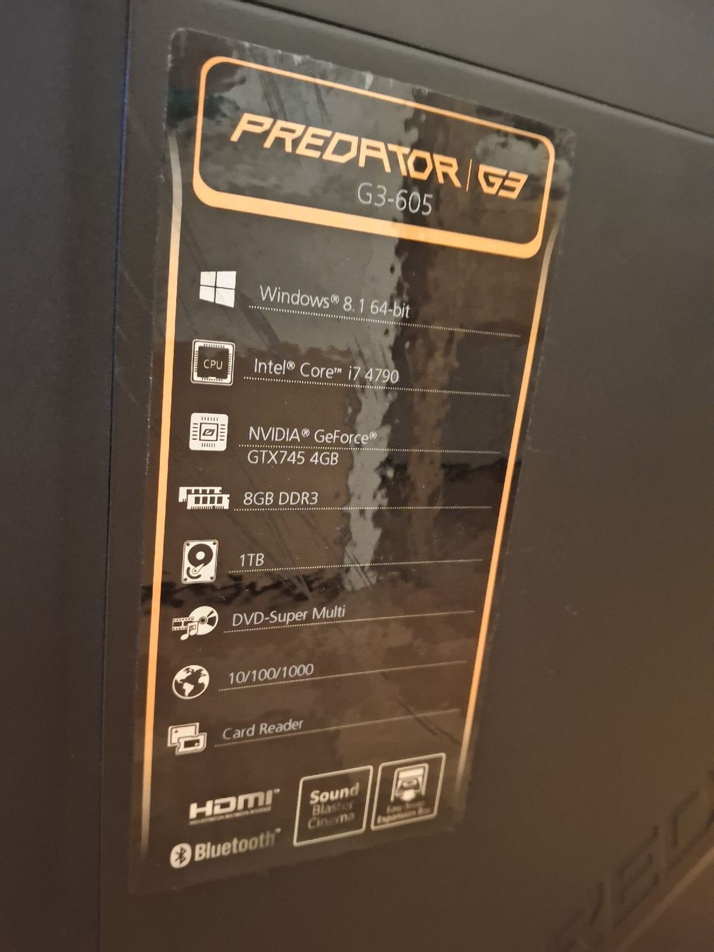 Acer PCs: Acer Predator – Gebraucht aus Zug von mike.m 2
