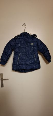 veste chaude d'hiver bleu marine imprimé orchestra T 98 3ans