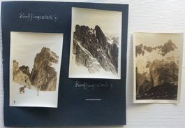 3 Fotos Fünffingerstöck - Urner Alpen UR / BE, 1925