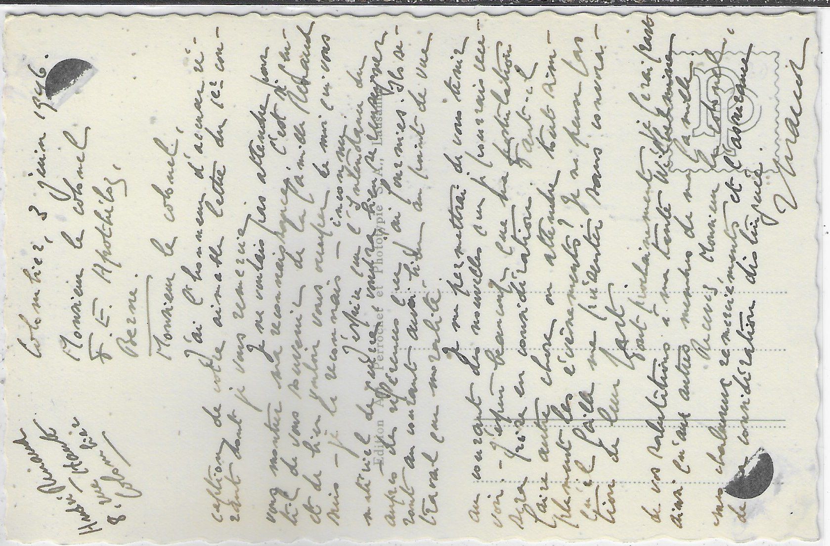 Cartoline postali: Colombier - Seepanorama – Usato da Ettingen venduto da Kartenplanet 1