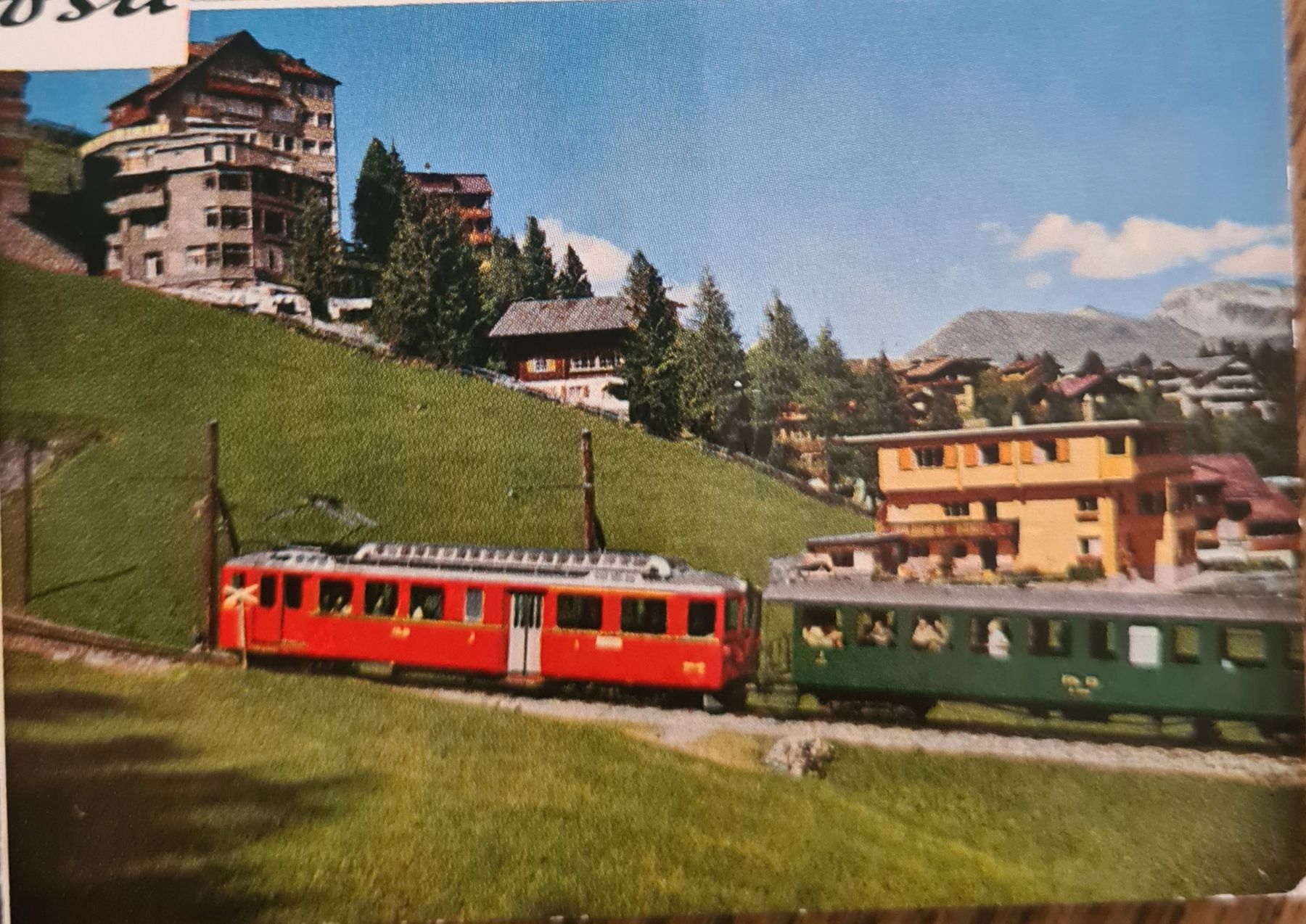 Cartoline postali: Arosa mit Bahn 1979 – Usato da Ebikon venduto da Donar50 1