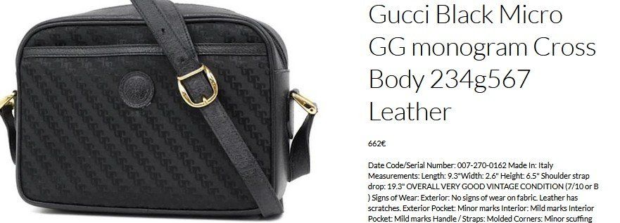 Gucci Borse da donna: Gucci Tasche / sac – Nuovo (secondo la descrizione) da Collonges venduto da Auganien 9