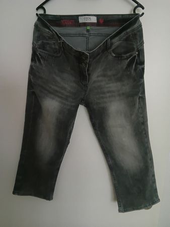 Sommer Jeans von Cecil, grau, Gr. 32/22, neuwertig!