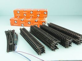 Arnold Gleis 1 X elektr. Weiche und 19 X 0102